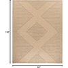 image:imageNourison Home Washable Jute Natural Beige 53 x 73 Area Rug  Easy Clean Non Shedding Bed Room Living Room Dining Room Kitchen 5 x 7Natural Beige