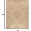 image:imageNourison Home Washable Organic Geometric Natural Beige 710 x 910 AreaRug EasyCleaning Non Shedding Bed Room Living Room Dining Room Kitchen 8x10