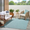 image:imageNourison Home Washable Solutions IndoorOutdoor BlueGreen 5 x 7 Area Rug Easy Cleaning Non Shedding Bed Room Living Room Dining Room Backyard Deck Patio 5x7Aqua
