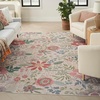 image:imageNourison Home Washables Floral Cream Multicolor 6 x 9 Area Rug Easy Cleaning Non Shedding Bed Room Living Room Dining Room Kitchen 6x9Cream Multicolor