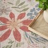 image:imageNourison Home Washables Floral Cream Multicolor 6 x 9 Area Rug Easy Cleaning Non Shedding Bed Room Living Room Dining Room Kitchen 6x9Cream Multicolor