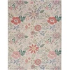image:imageNourison Home Washables Floral Cream Multicolor 6 x 9 Area Rug Easy Cleaning Non Shedding Bed Room Living Room Dining Room Kitchen 6x9Cream Multicolor