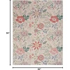 image:imageNourison Home Washables Floral Cream Multicolor 6 x 9 Area Rug Easy Cleaning Non Shedding Bed Room Living Room Dining Room Kitchen 6x9Cream Multicolor