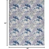 image:imageNourison Home Washables Floral Grey Blue 52 x 7 Area Rug Easy Clean Non Shedding Bed Room Living Room Dining Room Kitchen 5x7Grey Blue
