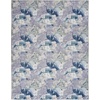image:imageNourison Home Washables Floral Grey Blue 52 x 7 Area Rug Easy Clean Non Shedding Bed Room Living Room Dining Room Kitchen 5x7Grey Blue