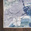 image:imageNourison Home Washables Floral Grey Blue 52 x 7 Area Rug Easy Clean Non Shedding Bed Room Living Room Dining Room Kitchen 5x7Grey Blue