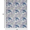 image:imageNourison Home Washables Floral Grey Blue 52 x 7 Area Rug Easy Clean Non Shedding Bed Room Living Room Dining Room Kitchen 5x7Grey Blue