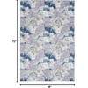 image:imageNourison Home Washables Floral Grey Blue 52 x 7 Area Rug Easy Clean Non Shedding Bed Room Living Room Dining Room Kitchen 5x7Grey Blue