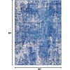 image:imageNourison Home Whimsicle Blue Ivory 6 x 9 Area Rug Artistic Contemporary EasyCleaning NonShedding Bed Room Living Room Dining Room KitchenBlueIvory