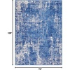 image:imageNourison Home Whimsicle Blue Ivory 6 x 9 Area Rug Artistic Contemporary EasyCleaning NonShedding Bed Room Living Room Dining Room KitchenBlueIvory