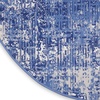 image:imageNourison Home Whimsicle Blue Ivory 6 x 9 Area Rug Artistic Contemporary EasyCleaning NonShedding Bed Room Living Room Dining Room KitchenBlueIvory