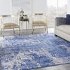image:imageNourison Home Whimsicle Blue Ivory 6 x 9 Area Rug Artistic Contemporary EasyCleaning NonShedding Bed Room Living Room Dining Room KitchenBlueIvory