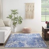 image:imageNourison Home Whimsicle Blue Ivory 6 x 9 Area Rug Artistic Contemporary EasyCleaning NonShedding Bed Room Living Room Dining Room KitchenBlueIvory