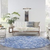 image:imageNourison Home Whimsicle Grey 5 x 7 Area Rug  Easy Clean Non Shedding Bed Room Living Room Dining Room Kitchen 5 x 7Blue