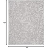 image:imageNourison Home Whimsicle Grey 5 x 7 Area Rug  Easy Clean Non Shedding Bed Room Living Room Dining Room Kitchen 5 x 7Grey