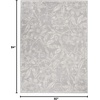 image:imageNourison Home Whimsicle Grey 5 x 7 Area Rug  Easy Clean Non Shedding Bed Room Living Room Dining Room Kitchen 5 x 7Grey