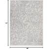 image:imageNourison Home Whimsicle Grey 5 x 7 Area Rug  Easy Clean Non Shedding Bed Room Living Room Dining Room Kitchen 5 x 7Grey