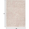 image:imageNourison Home Whimsicle Grey 5 x 7 Area Rug  Easy Clean Non Shedding Bed Room Living Room Dining Room Kitchen 5 x 7Pink