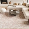 image:imageNourison Home Whimsicle Grey 5 x 7 Area Rug  Easy Clean Non Shedding Bed Room Living Room Dining Room Kitchen 5 x 7Pink