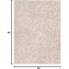 image:imageNourison Home Whimsicle Grey 5 x 7 Area Rug  Easy Clean Non Shedding Bed Room Living Room Dining Room Kitchen 5 x 7Pink