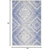 image:imageNourison Home Whimsicle Ivory Blue 2 x 3 Area Rug  Easy Clean Non Shedding Bed Room Living Room Dining Room Kitchen 2 x 3Ivory Blue