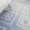 image:imageNourison Home Whimsicle Ivory Blue 2 x 3 Area Rug  Easy Clean Non Shedding Bed Room Living Room Dining Room Kitchen 2 x 3Ivory Blue