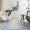 image:imageNourison Home Whimsicle Ivory Blue 2 x 3 Area Rug  Easy Clean Non Shedding Bed Room Living Room Dining Room Kitchen 2 x 3Ivory Blue