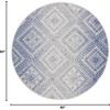 image:imageNourison Home Whimsicle Ivory Blue 2 x 3 Area Rug  Easy Clean Non Shedding Bed Room Living Room Dining Room Kitchen 2 x 3Ivory Blue