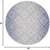 image:imageNourison Home Whimsicle Ivory Blue 2 x 3 Area Rug  Easy Clean Non Shedding Bed Room Living Room Dining Room Kitchen 2 x 3Ivory Blue