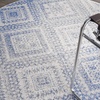 image:imageNourison Home Whimsicle Ivory Blue 2 x 3 Area Rug  Easy Clean Non Shedding Bed Room Living Room Dining Room Kitchen 2 x 3Ivory Blue