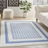 image:imageNourison Home Whimsicle Ivory Blue 5 x 7 Area Rug  Easy Clean Non Shedding Bed Room Living Room Dining Room Kitchen 5 x 7Ivory Blue