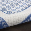 image:imageNourison Home Whimsicle Ivory Blue 5 x 7 Area Rug  Easy Clean Non Shedding Bed Room Living Room Dining Room Kitchen 5 x 7Ivory Blue