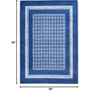 image:imageNourison Home Whimsicle Ivory Blue 5 x 7 Area Rug  Easy Clean Non Shedding Bed Room Living Room Dining Room Kitchen 5 x 7Ivory Blue