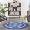 image:imageNourison Home Whimsicle Ivory Blue 5 x 7 Area Rug  Easy Clean Non Shedding Bed Room Living Room Dining Room Kitchen 5 x 7Navy