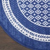 image:imageNourison Home Whimsicle Ivory Blue 5 x 7 Area Rug  Easy Clean Non Shedding Bed Room Living Room Dining Room Kitchen 5 x 7Navy