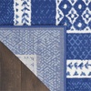 image:imageNourison Home Whimsicle Ivory Blue 5 x 7 Area Rug  Easy Clean Non Shedding Bed Room Living Room Dining Room Kitchen 5 x 7Navy