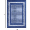 image:imageNourison Home Whimsicle Ivory Blue 5 x 7 Area Rug  Easy Clean Non Shedding Bed Room Living Room Dining Room Kitchen 5 x 7Navy