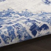 image:imageNourison Home Whimsicle Ivory Blue 8 x Round Area Rug  Easy Clean Non Shedding Bed Room Living Room Dining Room Kitchen 8 x Round