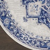 image:imageNourison Home Whimsicle Ivory Blue 8 x Round Area Rug  Easy Clean Non Shedding Bed Room Living Room Dining Room Kitchen 8 x Round