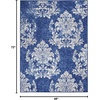 image:imageNourison Home Whimsicle Ivory Navy 3 x 5 Area Rug  Easy Clean Non Shedding Bed Room Living Room Dining Room Kitchen 3 x 5NavyIvory