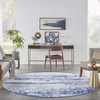 image:imageNourison Home Whimsicle Ivory Navy 5 x 7 Area Rug  Easy Clean Non Shedding Bed Room Living Room Dining Room Kitchen 5 x 7IvoryNavy
