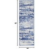 image:imageNourison Home Whimsicle Ivory Navy 5 x 7 Area Rug  Easy Clean Non Shedding Bed Room Living Room Dining Room Kitchen 5 x 7IvoryNavy