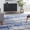 image:imageNourison Home Whimsicle Ivory Navy 5 x 7 Area Rug  Easy Clean Non Shedding Bed Room Living Room Dining Room Kitchen 5 x 7IvoryNavy