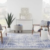 image:imageNourison Home Whimsicle Ivory Navy 6 x 9 Area Rug  Easy Clean Non Shedding Bed Room Living Room Dining Room Kitchen 6 x 9IvoryNavy