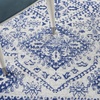 image:imageNourison Home Whimsicle Ivory Navy 6 x 9 Area Rug  Easy Clean Non Shedding Bed Room Living Room Dining Room Kitchen 6 x 9IvoryNavy