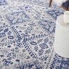 image:imageNourison Home Whimsicle Ivory Navy 6 x 9 Area Rug  Easy Clean Non Shedding Bed Room Living Room Dining Room Kitchen 6 x 9IvoryNavy