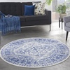 image:imageNourison Home Whimsicle Ivory Navy 6 x 9 Area Rug  Easy Clean Non Shedding Bed Room Living Room Dining Room Kitchen 6 x 9IvoryNavy