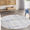 image:imageNourison Home Whimsicle Pink Ivory 3 x 5 Area Rug  Easy Clean Non Shedding Bed Room Living Room Dining Room Kitchen 3 x 5Ivory Blue