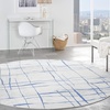 image:imageNourison Home Whimsicle Pink Ivory 5 x 7 Area Rug Contemporary Artistic Easy Cleaning Non Shedding Bed Room Living Room Dining Room Kitchen 5x7Ivory Blue