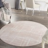 image:imageNourison Home Whimsicle Pink Ivory 5 x 7 Area Rug Contemporary Artistic Easy Cleaning Non Shedding Bed Room Living Room Dining Room Kitchen 5x7Pink Ivory